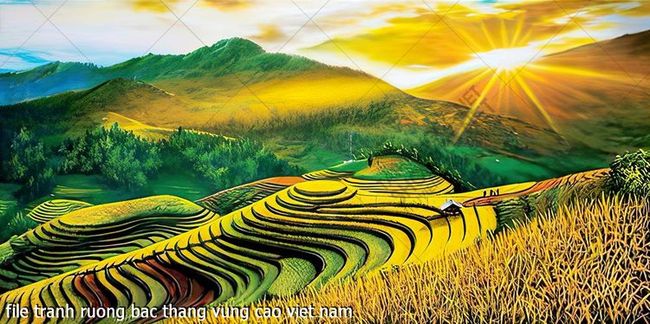 file tranh ruong bac thang vung cao viet nam